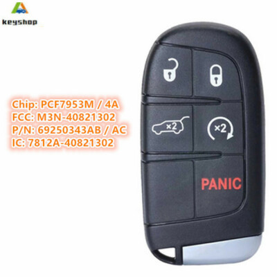 for Jeep Compass 2017 2018 2019 2020 4A Smart Key Keyless Remote Fob 68250343AB