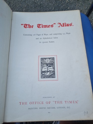 The Times Atlas - 1898 - Imagen 13 de 22