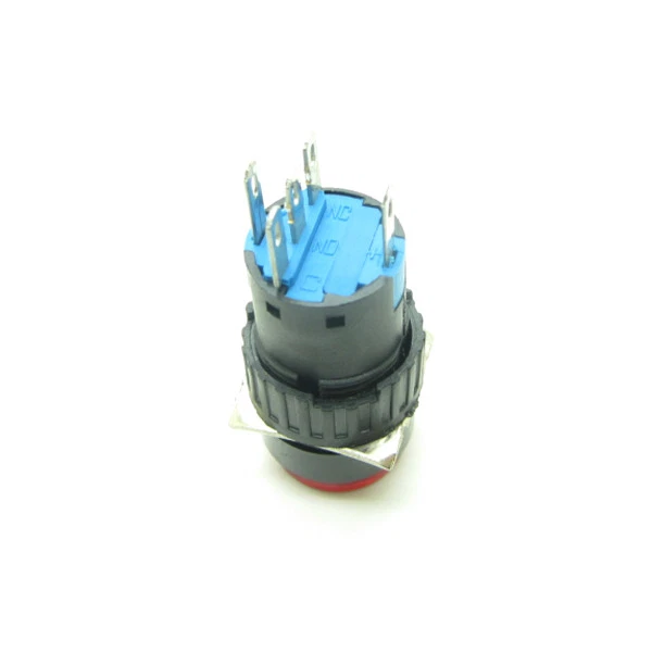 25 × Blue 16mm Push Button Switch Latching Round With AC 220V LED Light - Image 3 of 4