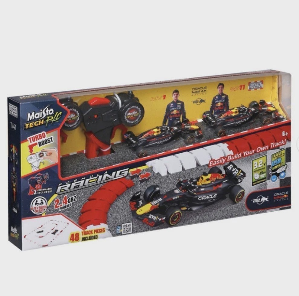 Maisto Tech Red Bull Racing F1 RC Track Racing Set (2 Cars),