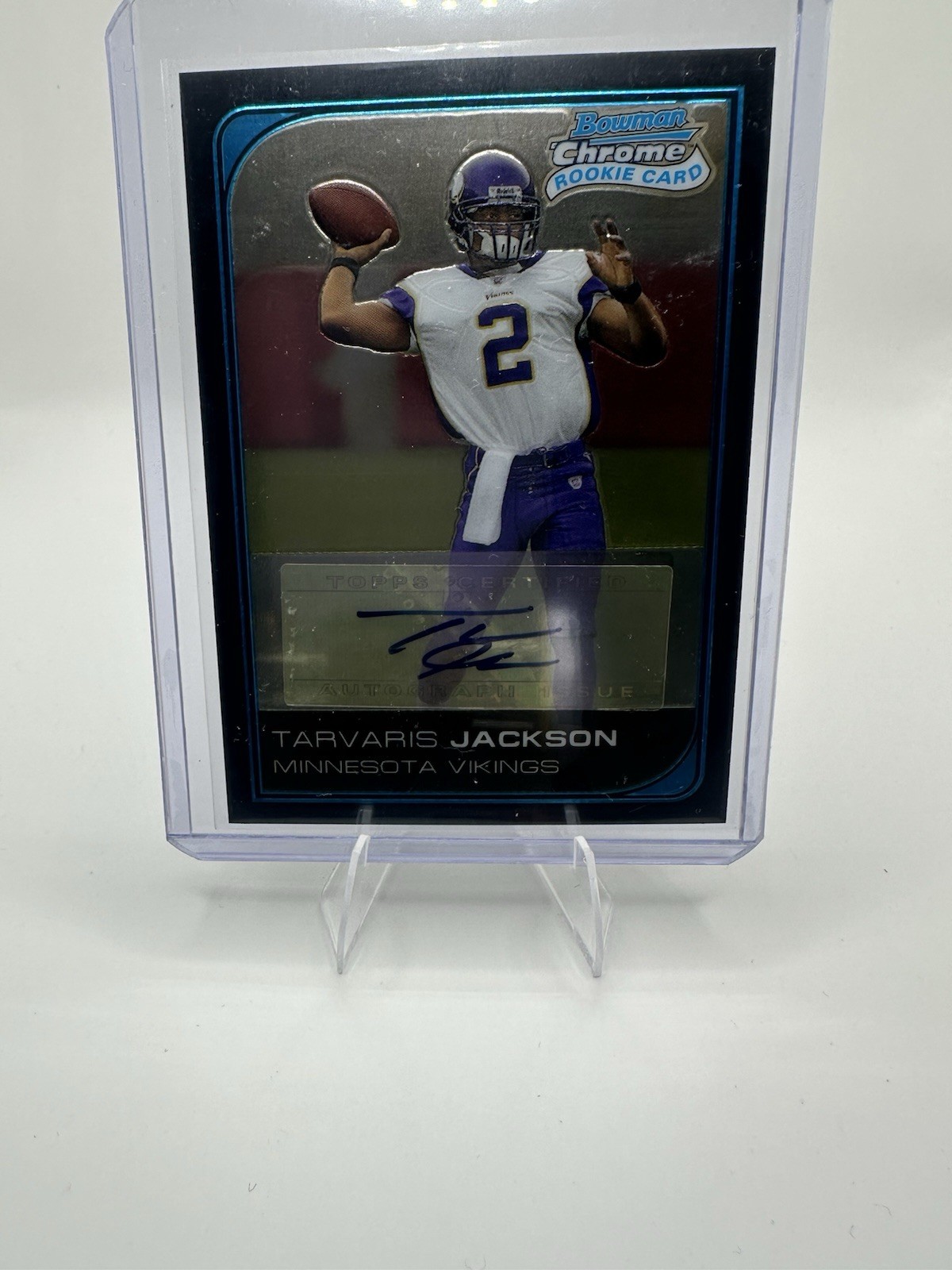 Tarvaris Jackson Bowman Chrome #247 Rookie Autograph