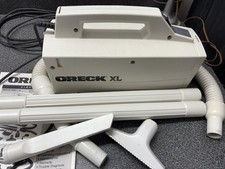 Oreck XL BB870-AW Canister Vacuum Cleaner with Attachments Bags and Belts Tested