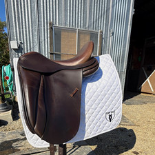 Laser Dressage English Saddle 18” Brown