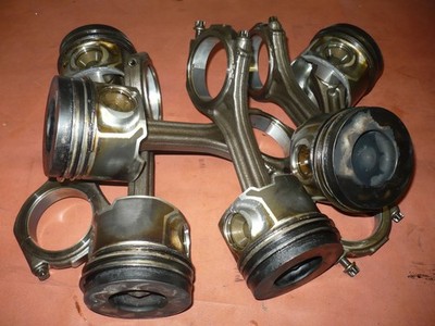 Audi A6 4F C6 2.7 TDI SET Kolben 059107065BJ Pleuelstange BPP Original
