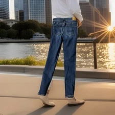 AMERICAN EAGLE High Rise Jeggings Jeans NEXT LEVEL STRETCH Med Wash 2 SHORT