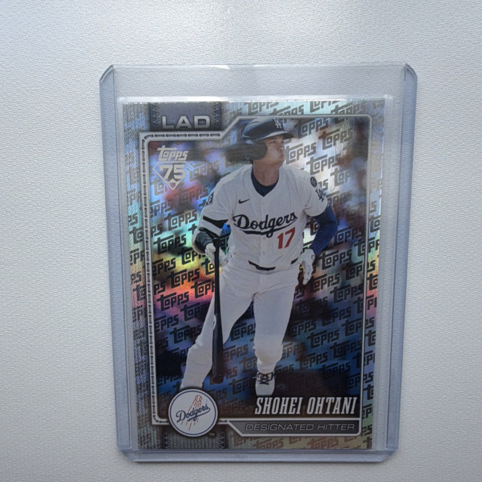 Shohei Ohtani Topps Foil Pattern Topps 2026 Series 1 #200 Los Angeles Dodgers