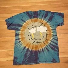 Travis Scott X Cactus Jack Stormi World Tie Dye Shirt Adult L double sided