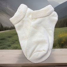 Unisex VTG Socks Low Cut Ankle Cotton Blend Size 7-9 NOS USA White