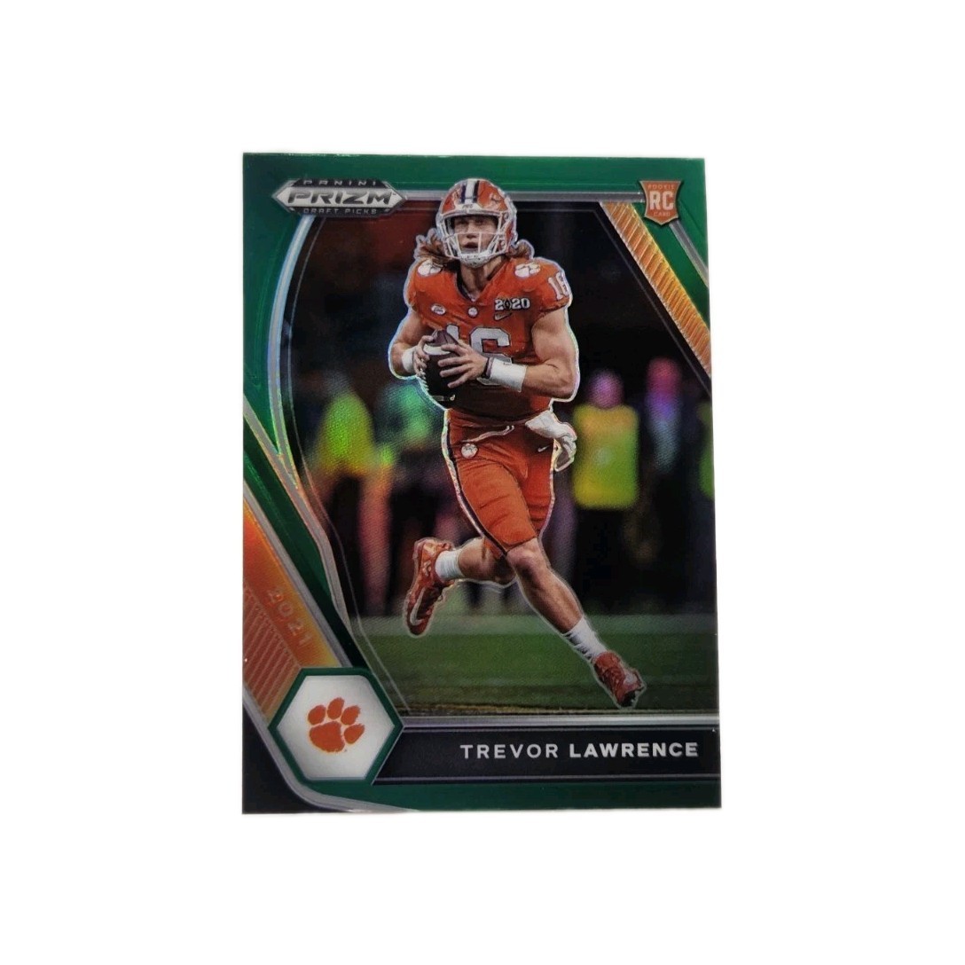 2021 Panini Prizm Draft Picks - Trevor Lawrence #106 Green Prizm (RC)