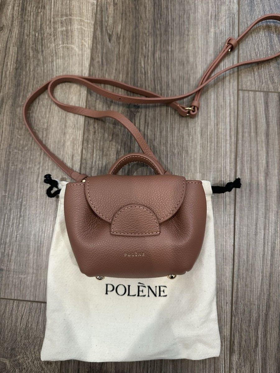 真*子様 【購入前コメント必須】polene Numero Un Micro p POLENE Numero Un micro Mini bag cross body textured blush pink | eBay