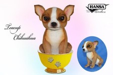 Chihuahua Tea Cup 15cmH Plush Soft Toy by Hansa - Authorised UK Stockist