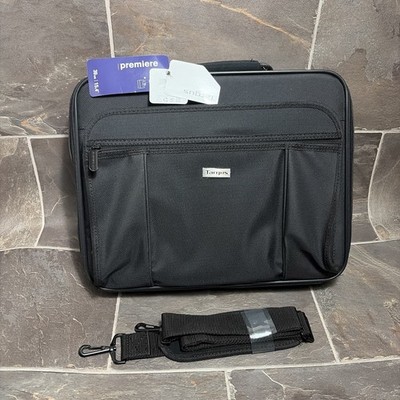Targus Premiere Laptop Case 15.4  Black Shoulder Bag Briefcase NEW w/ Strap