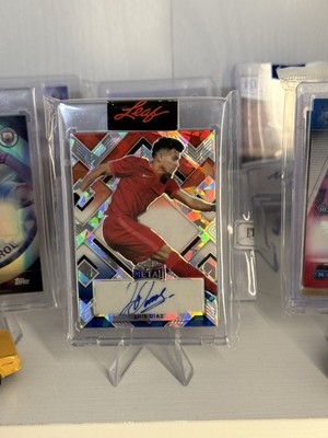 2022 Leaf Metal Red Autograph Luis Diaz AUTO 3/5 Soccer Trading Card