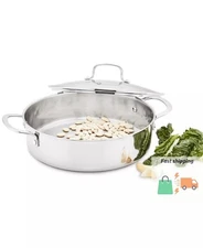 Stainless Steel 5-Qt. Covered Everyday Pan