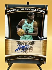 2025-26 Topps Basketball Marks Of Excellence Auto Mark Williams #ME-MW Hornets