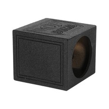 SINGLE 15" SEALED SUBWOOFER ENCLOSURE CAR SPEAKER BOX w/DURABLE BED LINER FINISH