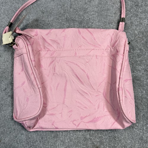 Vintage Pacific Connections Handtasche Damen rosa abgenutzt Leder Schulterriemen - Bild 4 von 14