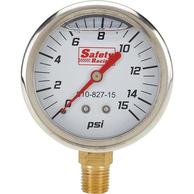 #ad #ad Safety Racing Liquid Filled Replacement Gauge 0 30 psi $30.99