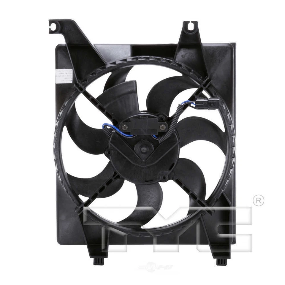 A/C Condenser Fan Assembly For 2006-2011 Hyundai Accent 2008 2009 2007 2010 TYC - Image 2 of 3