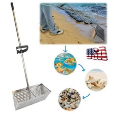 Stainless Steel Beach Sifter,Shark Tooth Sifter Sand Scoop Sand Sifter For Beach