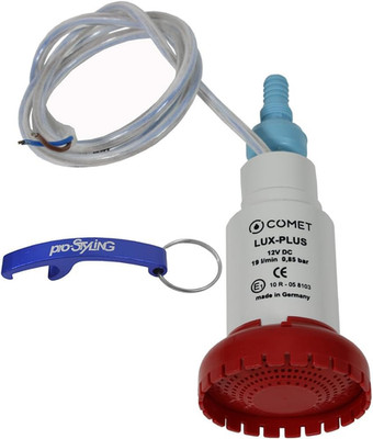 Comet LUX-PLUS Tauchpumpe Wasserpumpe Mit Rückschlagventil + Filter 12V 19 Liter