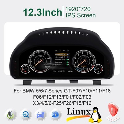 BMW F10 F11 F01 F06 F02 Digitales Tacho LCD Upgrade 12,3 Zoll OEM Design