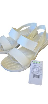 Crocs Literide Sandals Ivory Strap Womens Size 11 New