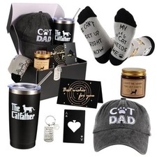 8 Pieces Cat Dad Gifts for Dad, for Dad,Cat Gift for Cat Lovers Tumbler