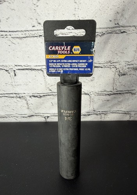 #ad Carlyle Tools NAPA 1 2” Dr. 6 PT. Extra Long Impact Socket ￼3 4” 61 8424 $18.50