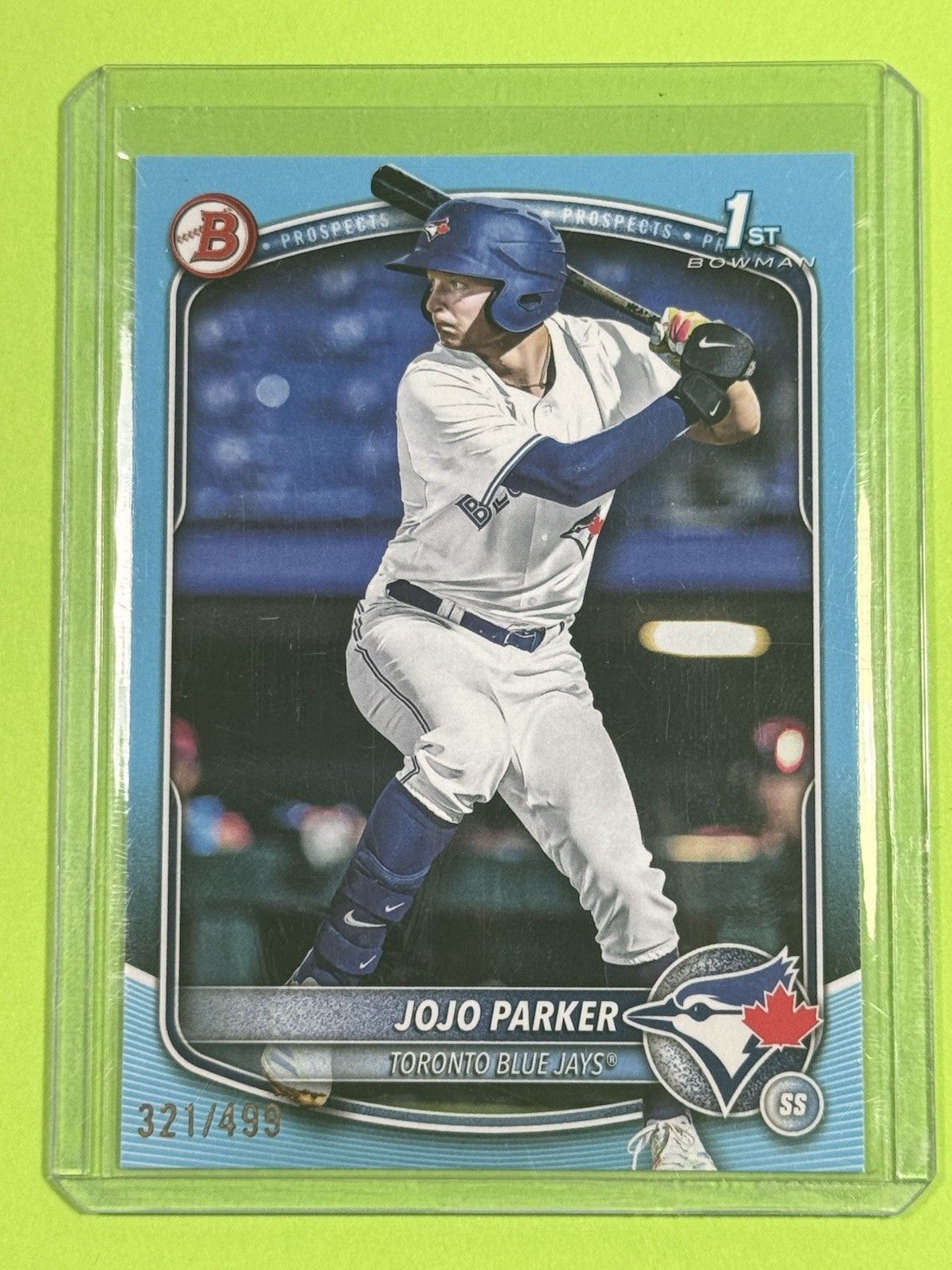 2025 Bowman Draft 1st JoJo Parker Sky Blue /499   #BD-8 🔥
