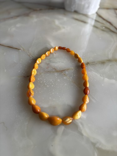 Bersteinkette Butterscotch Collier Eidotter 37 Gramm 62cm - Bild 3 von 7