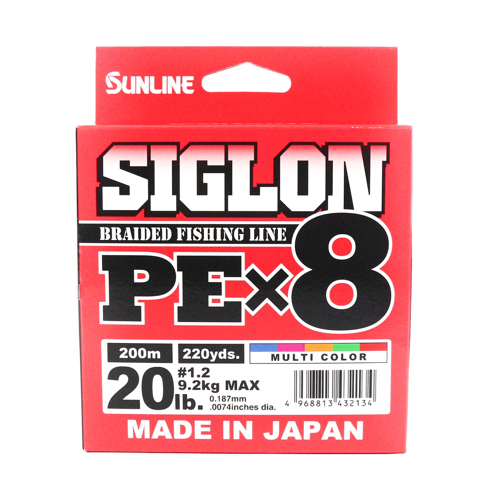 Sunline P.E Line X8 Siglon 200M P.E 1.2 20LB Multi (2134)