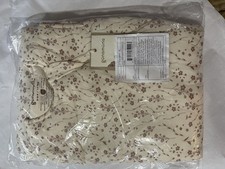 Gunamuna Baby Sleep Sack 1 TOG, Beige Flowers, Size 9-18 Months