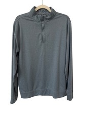 Swannies Quarter Zip Pullover Shirt Size Medium Blue Sports Activewear Golf