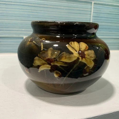 Lovely Glazed Rookwood Pottery Cabinet Vase c 1891  Artist signed