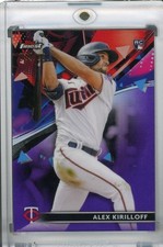 2021 Topps Finest Minnesota Twins Alex Kirilloff Base Purple Refractor 044/250