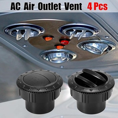 60mm AC Air Outlet Vent Louvered 4 Pack for RV Bus Boat Yacht Universal *cc