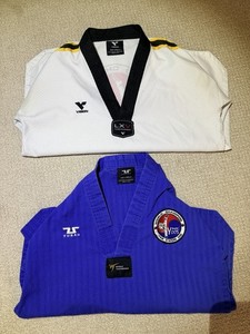 Tusah & Vision Taekwondo Uniform Lot Sz 2/160 USA Korea