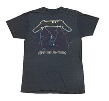 Metallica T shirt Size Medium Official Band Merch Blue Ride The Lightning