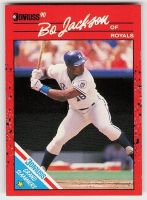 1990 Donruss #12d Bo Jackson BASEBALL Kansas City Royals