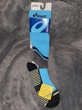 ASICS Rally Knee High Socks Mens Blue Athletic ZK1760 42 M Medium 