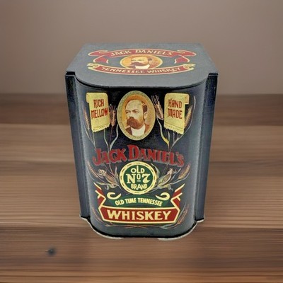 Jack Daniel's Old No. 7 Tin Recipe Box Storage Container Bristol Ware Vintage