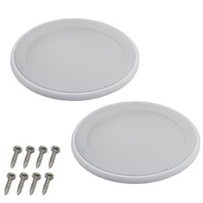 2Pcs round Ceiling Speaker Grill Covers for 8 Inch Speaker with Screws White 