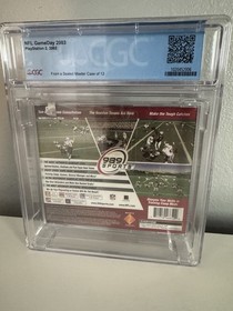 PS1 NFL GAME DAY 2003 - TOM BRADY COVER - CGC GRADED 9.9 A++! NEW & Sealed!