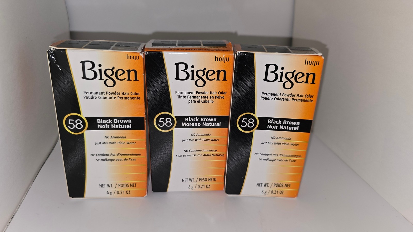 58 Black Brown No Ammonia