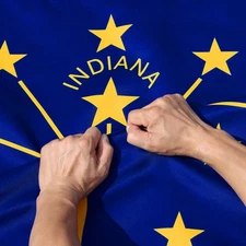 Anley Rip-Proof Double Sided 3-Ply Indiana State Flag 3x5 Foot