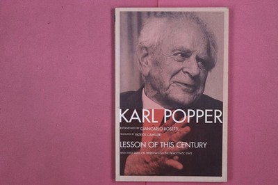 277813 Karl Popper LESSON OF THIS CENTURY Routledge With Two Talks on Freedom
