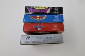 Dragon Quest 1 2 3 4 Famicom lot Japan Box *US Seller* *Works*