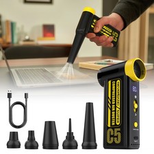 Portable Compressed Air Duster Cleaner 240000RPM Electric with Brushless Motor