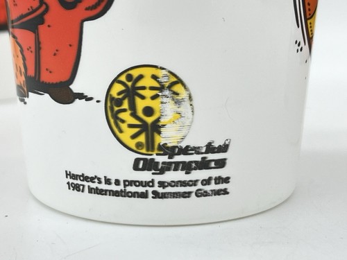 4 Vintage 1987 Hardee's The Moose Collectible 32oz Plastic Cups - Picture 3 of 5